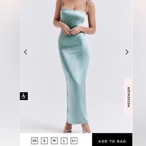 House of CB costanza dress light jade dress